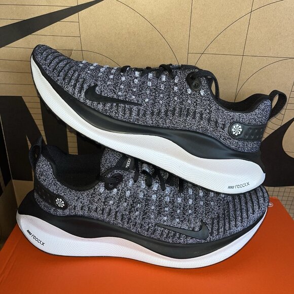 NEW Nike ReactX Infinity Run 4 Men’s Size 8 Running DR2665-003 Black White - Picture 1 of 7
